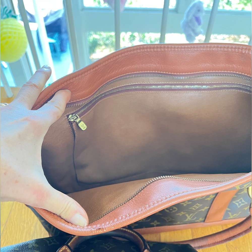 Flash Sale!💼🧳👛Louis Vuitton Vintage Brown Monogram PM Weekend Tote - Picture 9 of 12